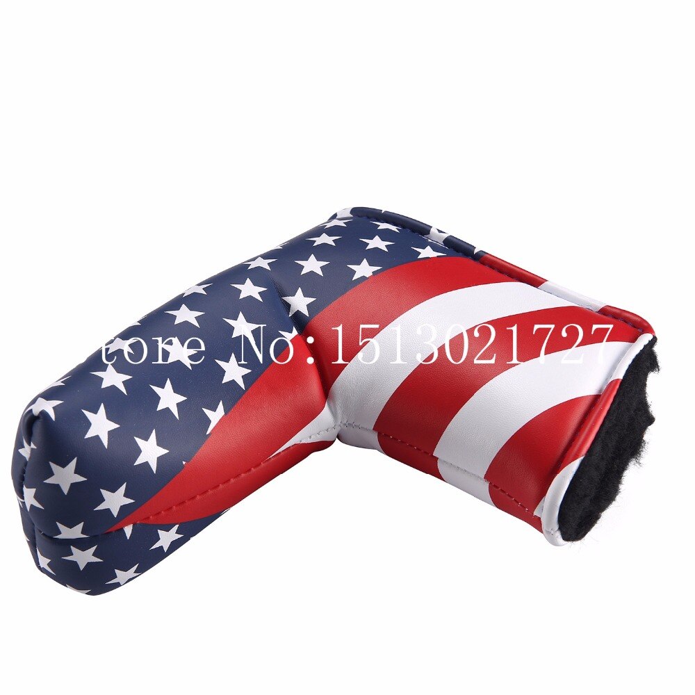 1 pc New EUA Stars and Stripes Americanos Colorido Golf Putter Capa Barrete para Lâmina Golf Putter Golf Head Cover