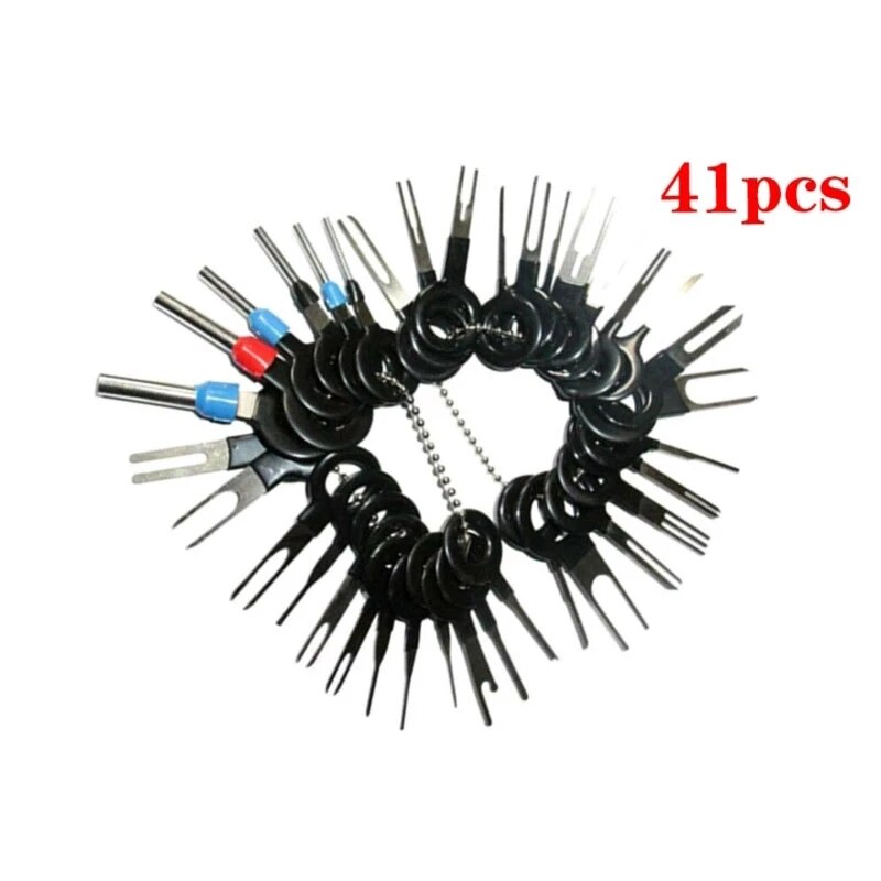 3/18/36/41pcs Car Terminal Removal Tool Wire Plug Connector Extractor Puller Release Pin Extractor Kit for Car Plug Repair Tool