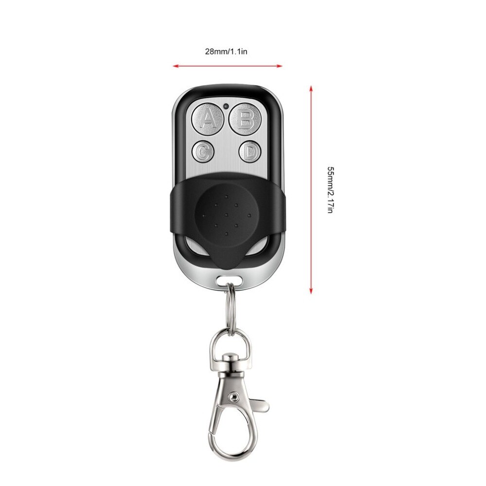 Fjernbetjening kopi 4 kanals kloning duplikator nøgle fob fjernundervisning elektrisk garageport controller 433 mhz rf