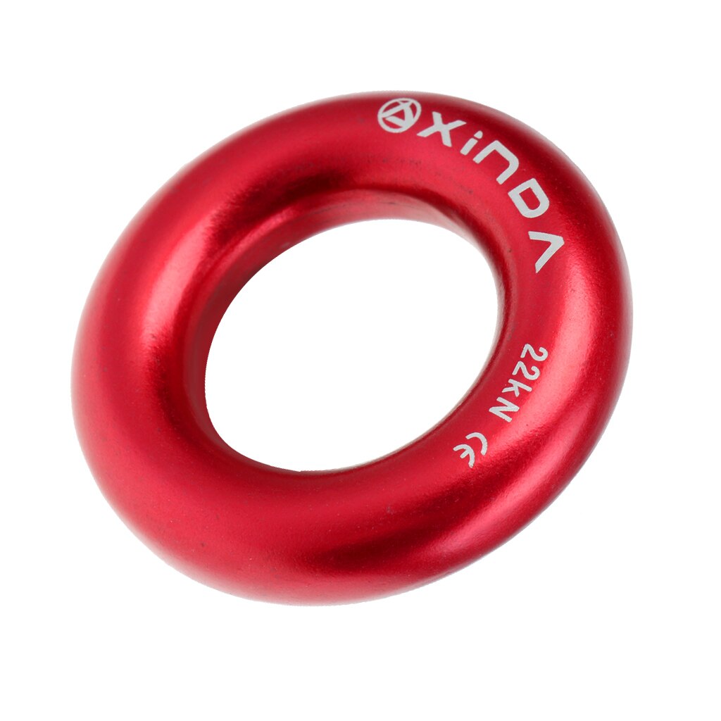 Outdoor Aluminum Rappel Ring Climbing 22KN Bail-Outs O-ring for Mountaineering Rock Tree Arborist Descending Hardware