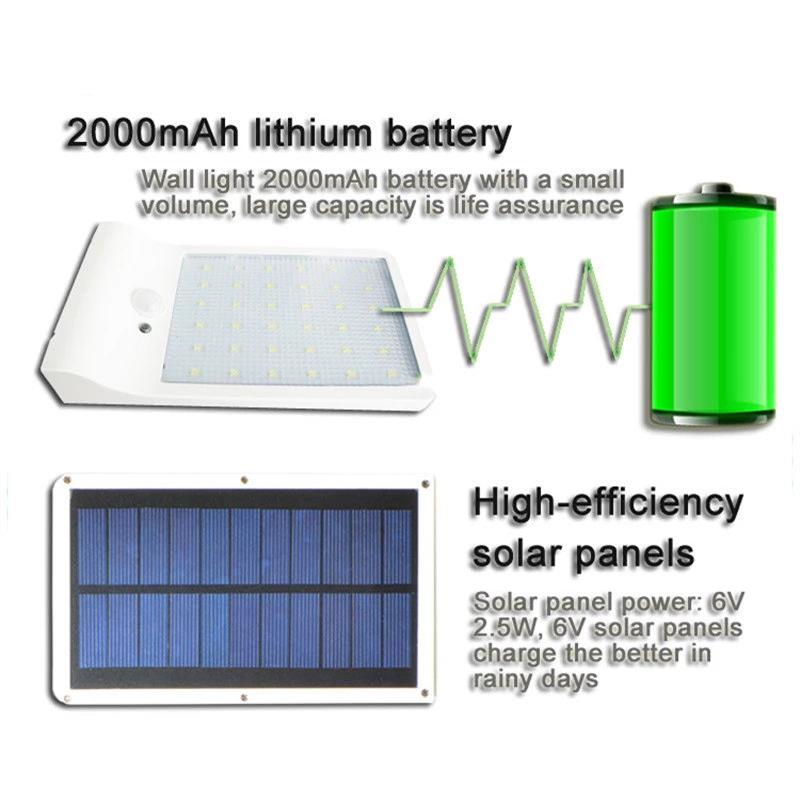 Solar Lamp 118 Led Pir Motion Sensor Lamp Buiten IP65 Waterdichte Solar Tuinverlichting Emergency Beveiliging Licht Zonne Wandlamp