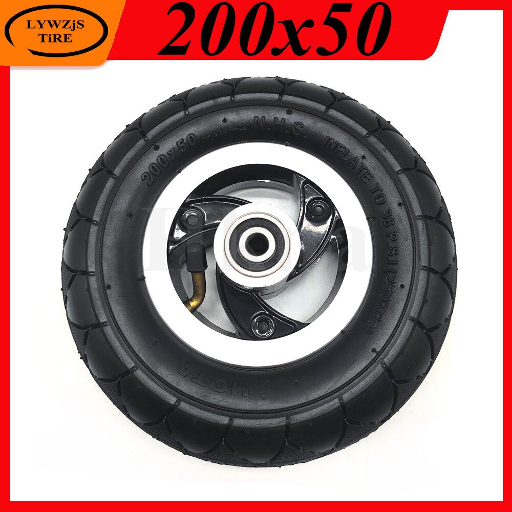 200X50 pneu de roue pneumatique avant pour Scooter électrique rasoir E100 E150 E200 Espark fou chariot Scooters 8x2 pouces pièces de roue