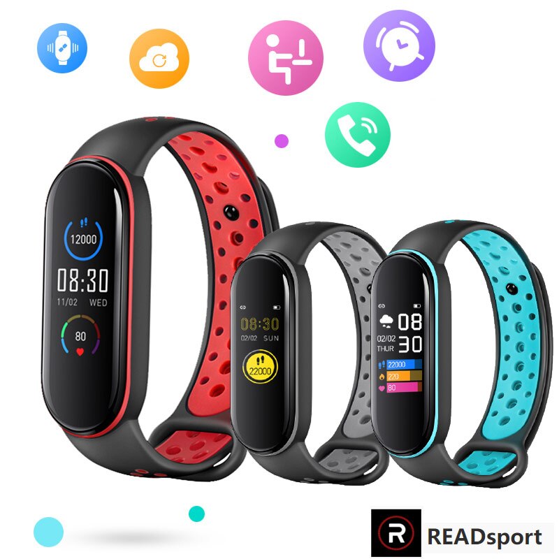 M6 pro smartband-uhren für damen und herren mit herzfrequenzmesser, blutdruckmessgerät, schlafüberwachung, schrittzähler und smart-armband für android und ios
