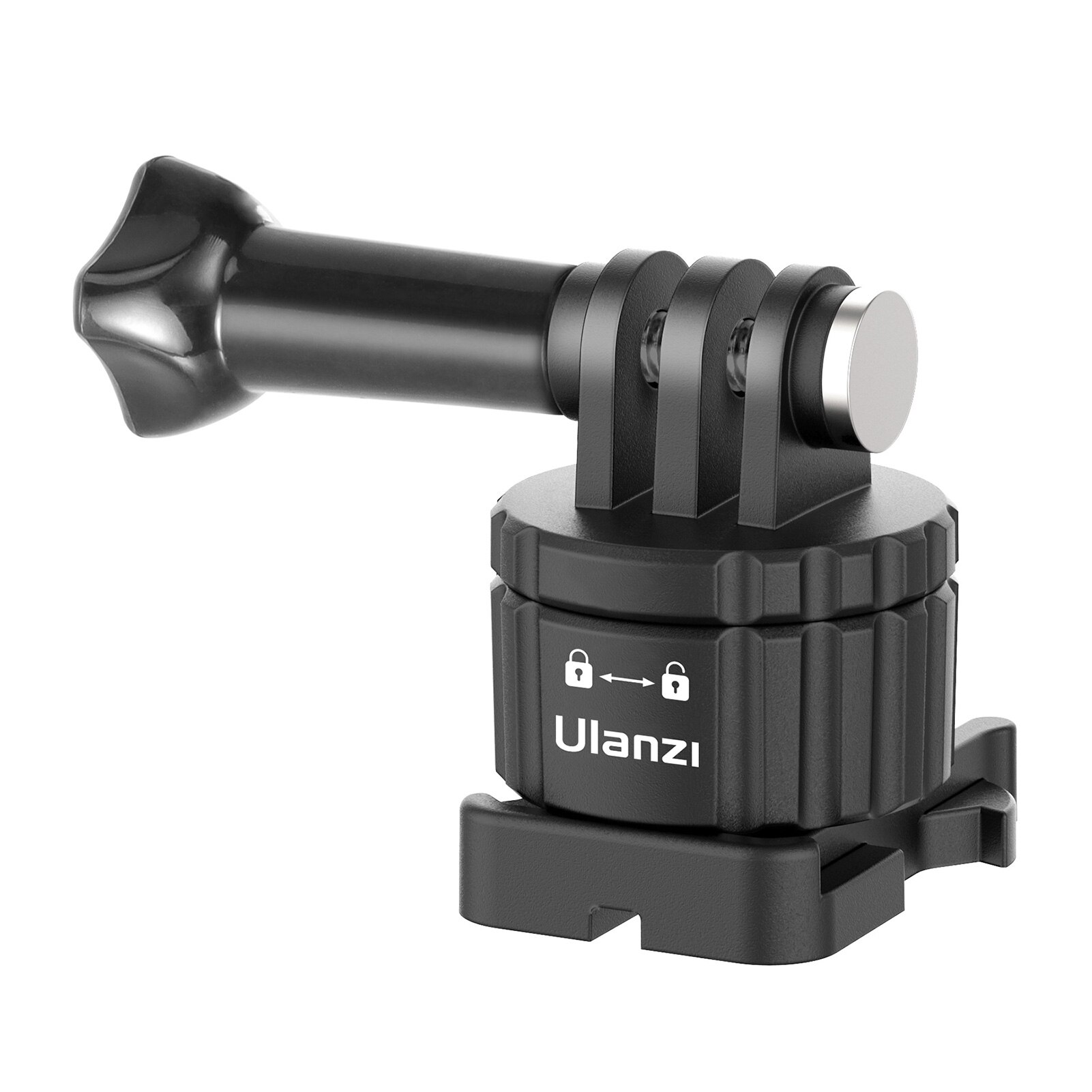 Ulanzi MT-28 Carbon Statief Uitschuifbare Statief Stand 2Kg Laadvermogen Met Koud Schoen 1/4 Schroef Statief Voor Smartphone Slr camera: GP-11 Mount Adapter