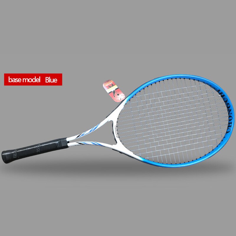 Raquete de tênis profissional de fibra carbono com saco de corda raquete treinamento pickleball padel raquetes esportes para homens: base blue