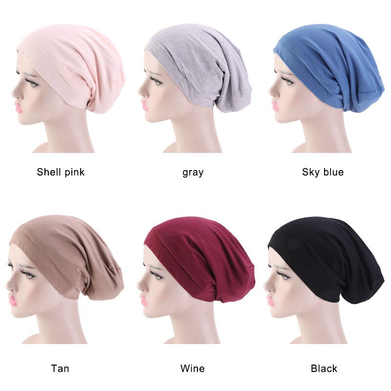 Kvinnor satin foder chemo hår keps elastiskt band nattsömn mössa cancer mössor kepsar huvudbonader hårstyling accessoarer