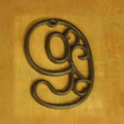 Cast Iron Heavy Duty Metal House Numbers Home Street Address Numbers Signs Antique home signs cast iron signs: 9