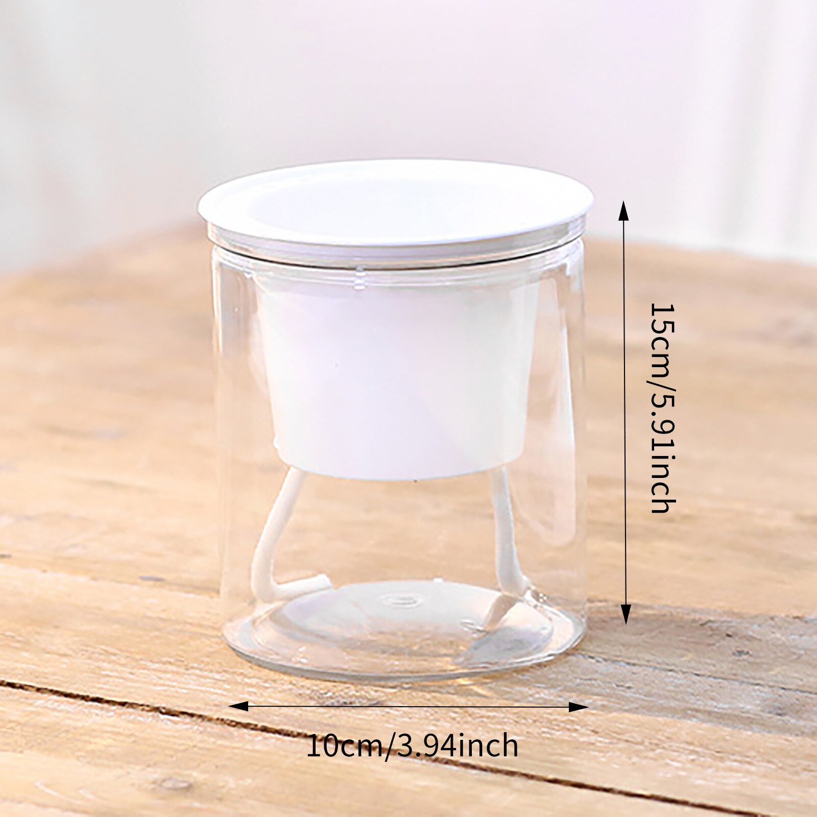 Automatic Water-absorbing Flower Pot Hydroponics Plastic Home Wall-mounted Potted Plant Bonsai Mini Garden Flower Pot: D