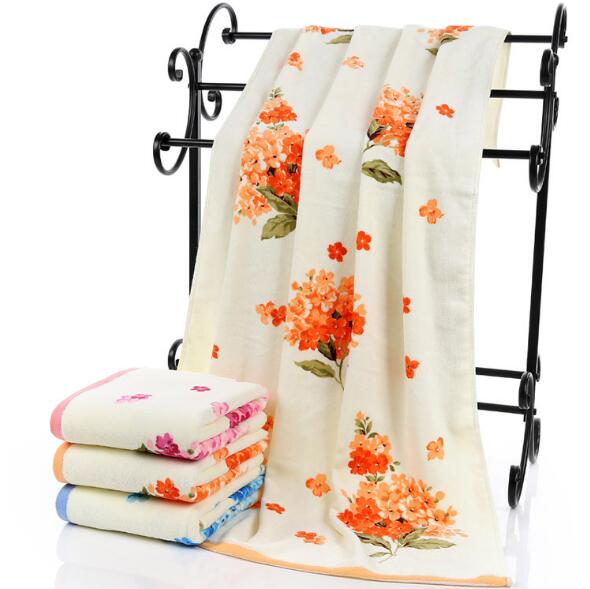 75*140 cm Blumenmuster Baumwolle Badetücher für Erwachsene, Strand Frottee Handtücher Schlecht, Blume Schlecht handtuch, Serviette de Bain