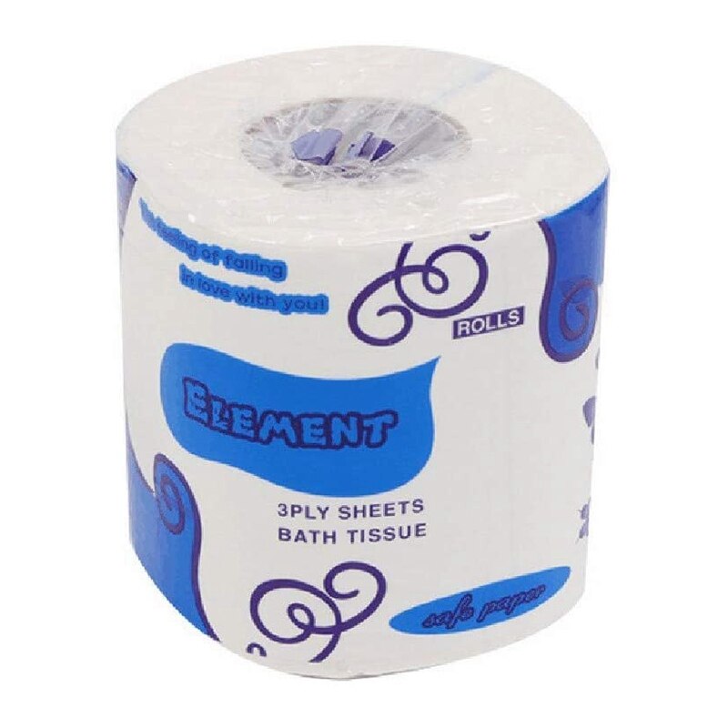 Luxury Toilet Paper 5 Rolls, Smooth Soft 3-Ply Large Roll Bath Tissue Paper, Office Home Kitchen Use Toilet Tissue