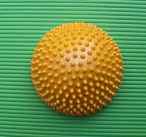 Yoga Ball PVC Inflatable Massage Point Half Fit Ball Balance Trainer Stabilizer Pilates Fitness Balancing Ball: Glod