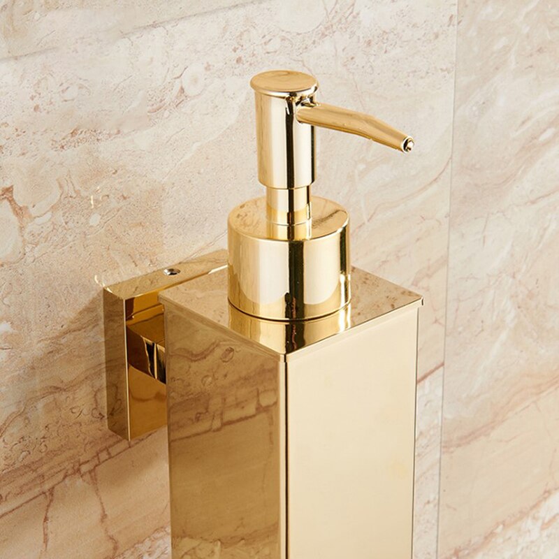 Soap Dispenser Gold bathroom Hand Liquid Soap Dispenser/kitchen soap dispenser Stainless Steel Shampoo bottles
