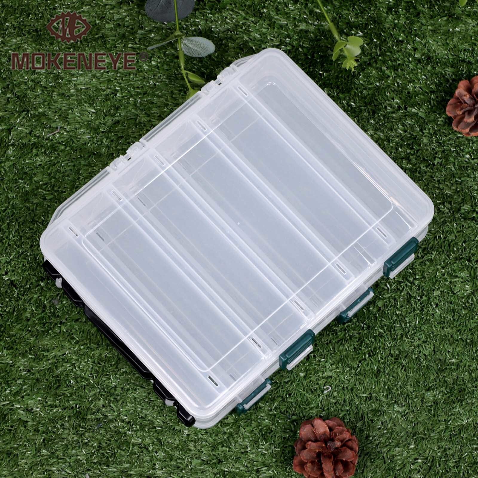 Double Side Fishing Lure Box Double Sided Tackle Box Fishing Lure Fishing Accessories Bait Fishing Tackle 14/10 Compartments
