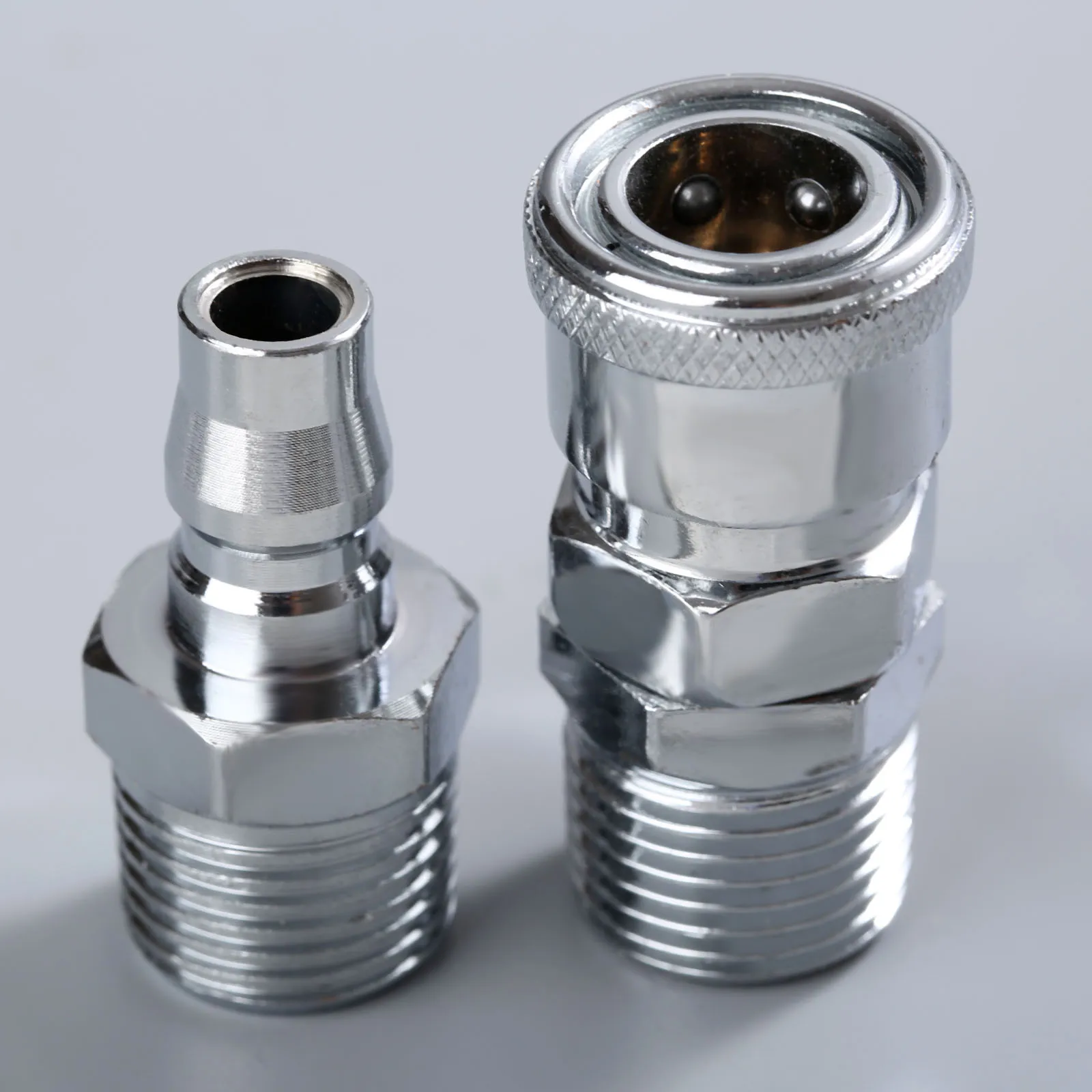 2pcs SM40+PM40 Pneumatic Part Euro Air Line Hose Compressor Connector Quick Release 1/2" BSP Male Thread Coupler Fittings Tools