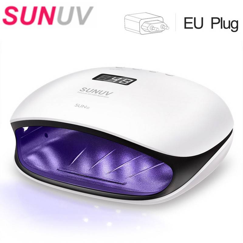 Sunuv sun 4/ sun 4s 48w uv led lampor nageltork lampa med lcd display smart uv fototerapi nagelkonst manikyrverktyg damer: Sol 4 eu kontakt