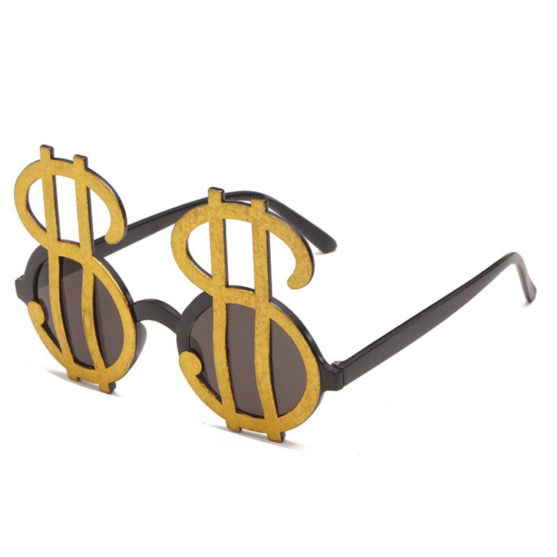 Dollar Sign Zonnebril Getinte Fun Shades Bril Grappige Foto Props Party Dj Accessoire