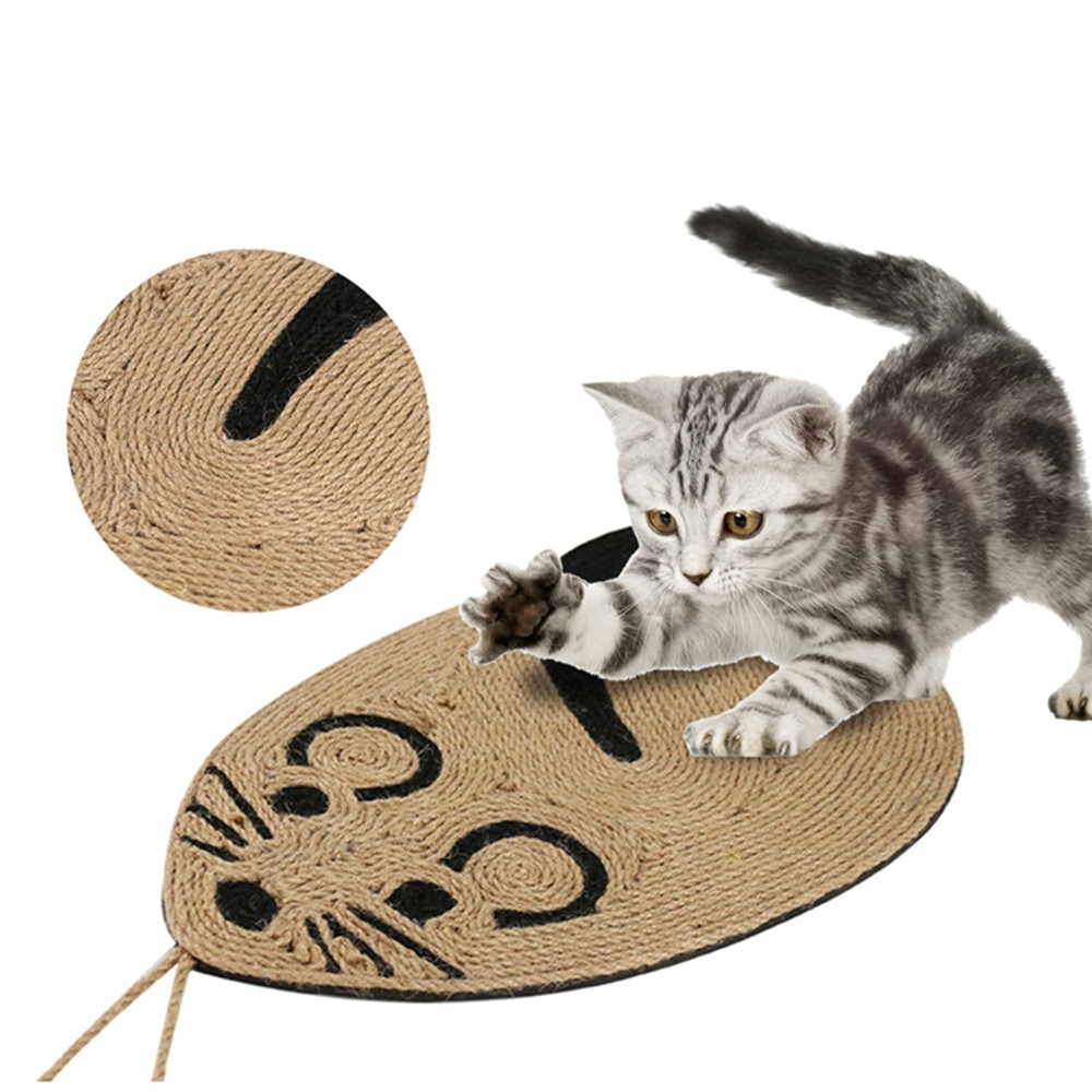 L40 Sisal Cat Scratch Board Kitten Pet Grinding Claw Toys Cats Scratching Tree Post Scratcher Bed Mat Furniture Scratch Pad Cat