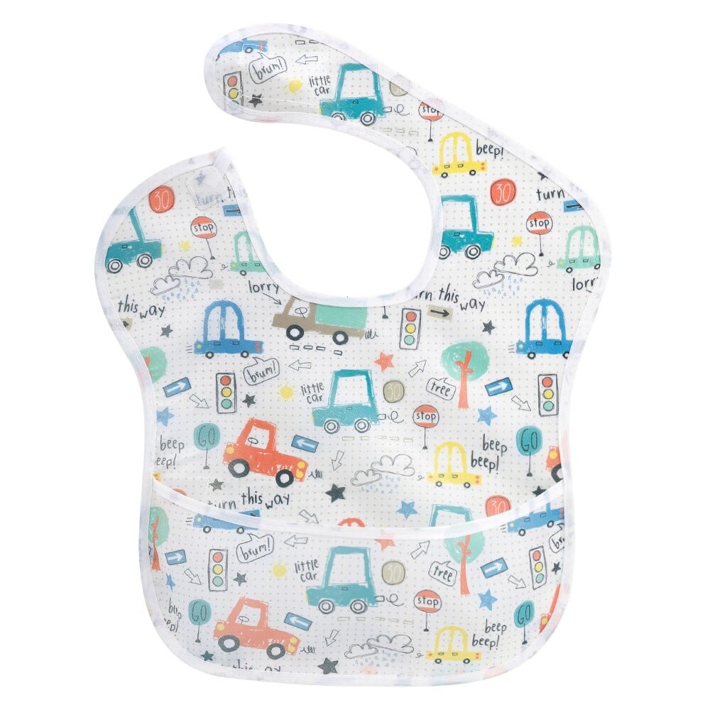 Wasserdicht Baby Lätzchen 100% Polyester TPU Beschichtung Fütterung Lätzchen Waschbar Baby Lätzchen mit Lebensmittel Fänger für Babys