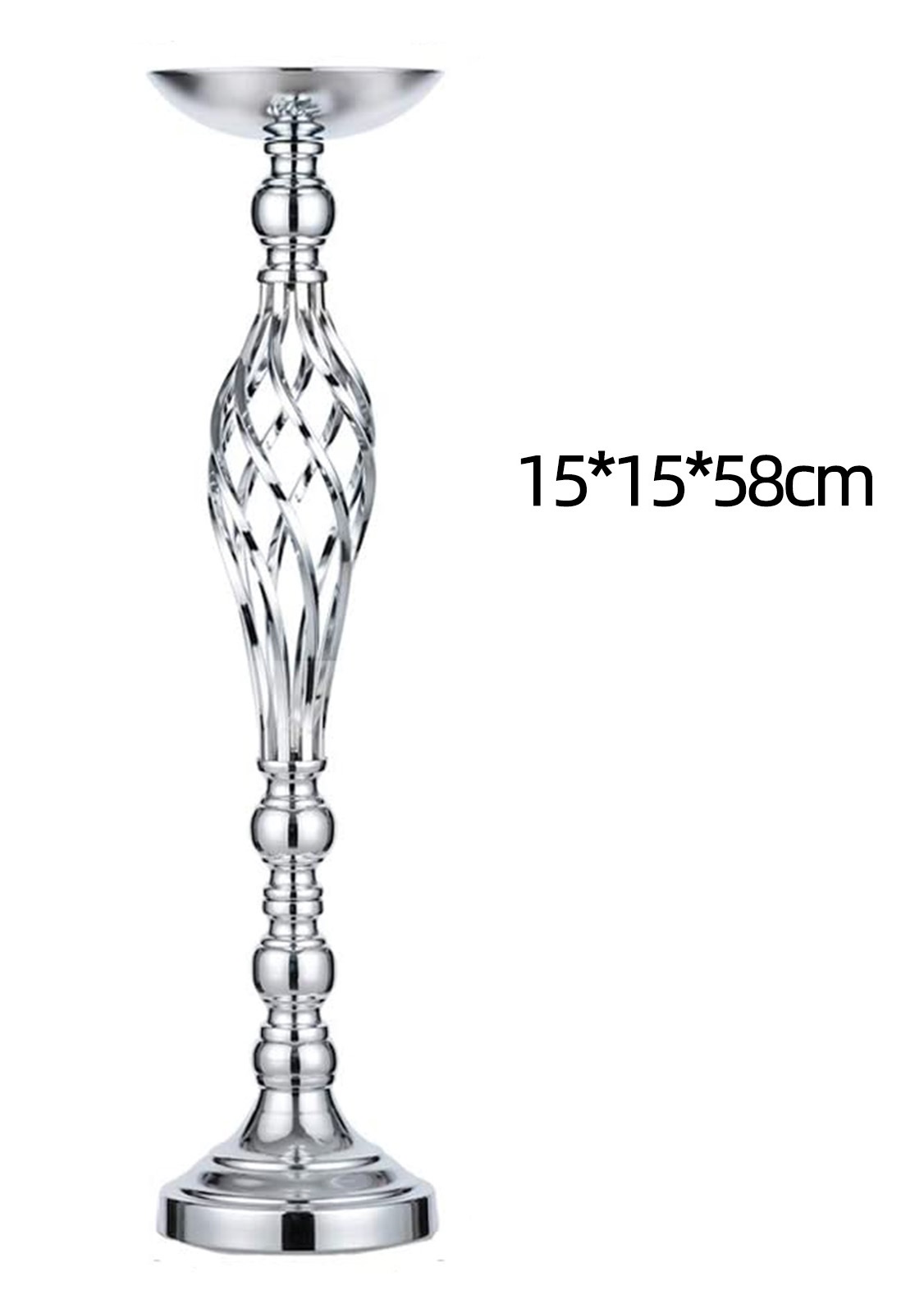 Wedding Metal Vase Main Table Flower Holder Road Lead Home Decor Candle Holder: Light Coffee