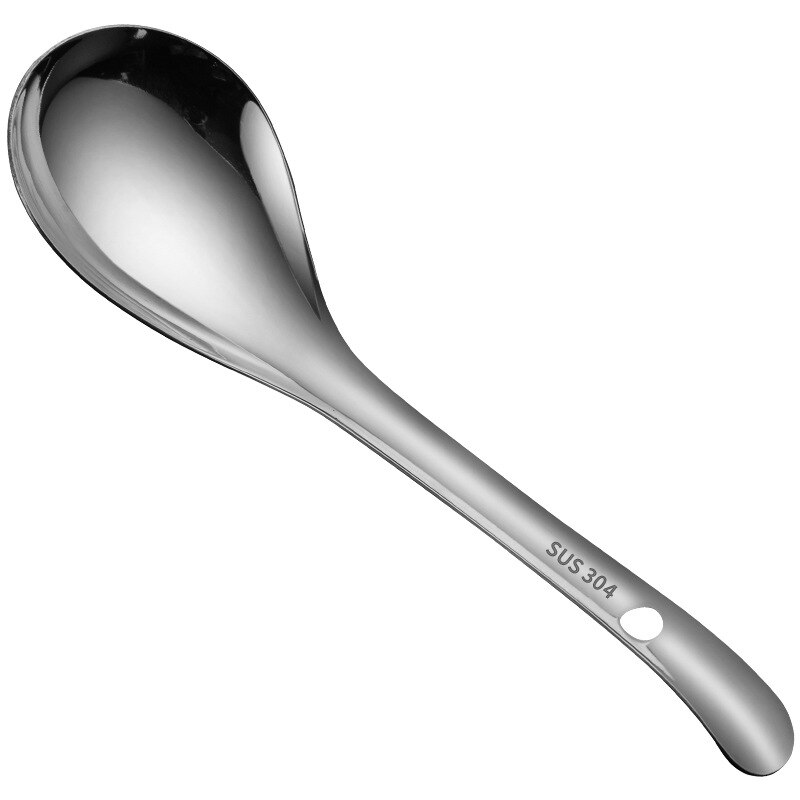 304 store suppeskjeer i rustfritt stål rispadle scoop non-stick øse kjøkkenbord serveringstilbehør