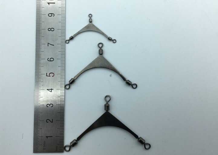 10 pcs American pole swivel connectors fork points line metal hook fishing fishing tackle fishing supplies accessories