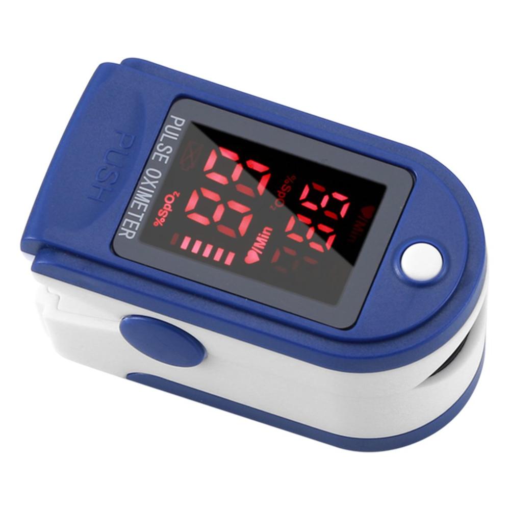 Finger Oximeter Monitor Tragbare Finger Clip SPO2 Herzschlag Puls Herz Bewertung Sättigung Monitor Heimat Fingerspitze Pulsoximeter: 1Stck Farbe zufällig