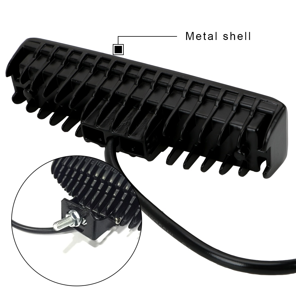LEEPEE, faros LED de 12-24V para Auto, motocicleta, camión, barco, Tractor, remolque, todoterreno, luz de trabajo de 36W, foco de luz LED de trabajo