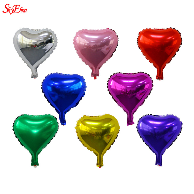 Ballons à hélium en forme de cœur 10 pouces | Rose, or, rouge et Rose, ballons pour fête d'anniversaire et mariage, fournitures pour la saint-valentin, 6Z