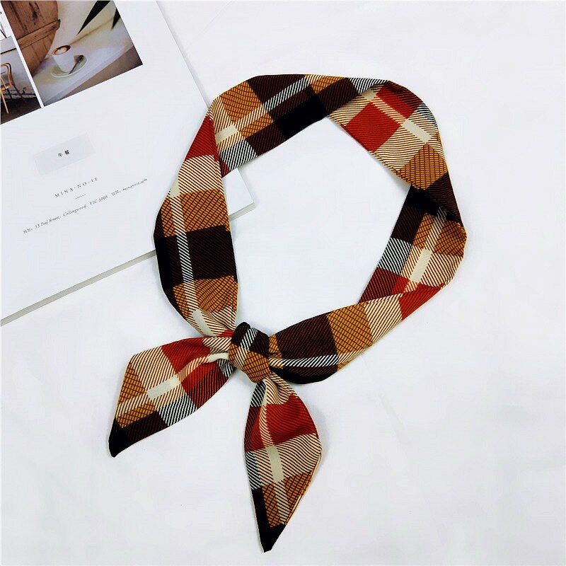 Foulard-Bandana flaca de flamenco para mujer, pañuelo estampado rosa, para el cuello, pañuelo, bolso con pañuelo,: 4