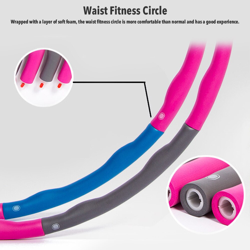 Cintura fitness círculo ajustável macio estofamento ponderada anel espuma amortecimento para casa ginásio equipamentos de exercício abdominal