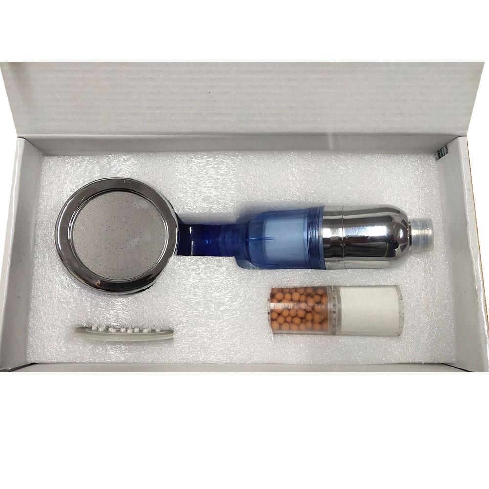 3 Modes Bath Shower Adjustable Jetting Shower Head High Pressure Saving Water Bathroom Anion Filter Shower Head