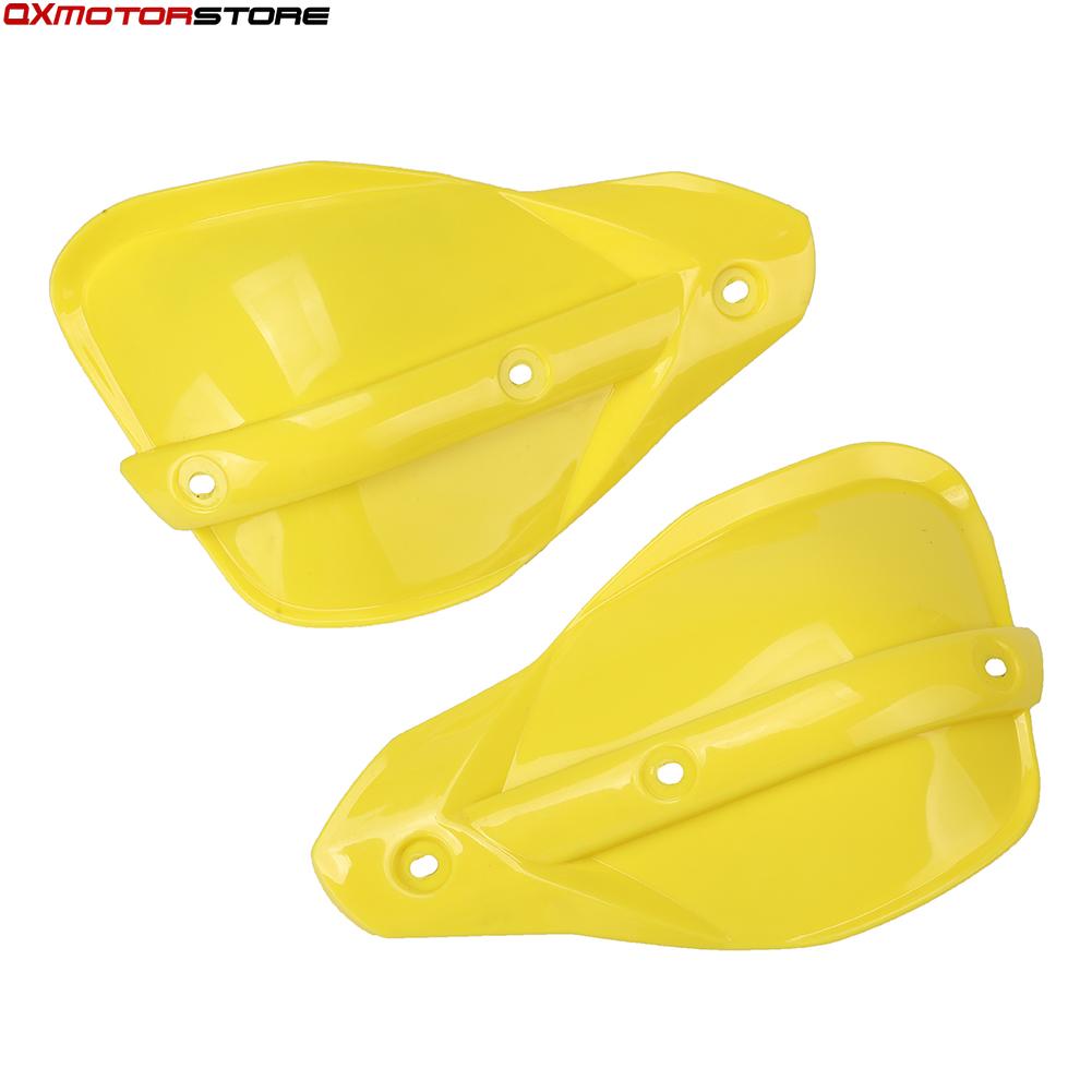 1 Paar Motorcycle Hand Guards Onderdelen Handguard Protector Cover Bescherming Plastic Plaat: Yellow