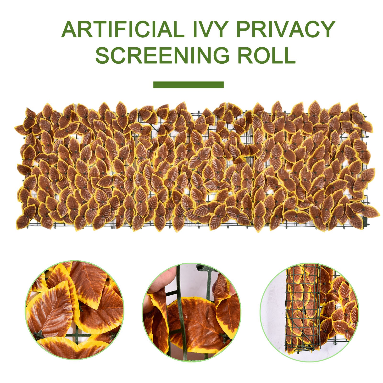 Simulation Leaf Fence Net Artificial Balcony Fence Garden Rattan Fence Fence Can Be Arbitrarily Spliced, Disassembled And Cut