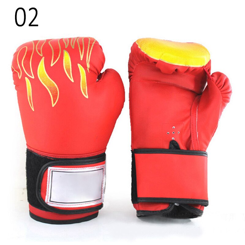 Guantes de boxeo para niños y adultos, guantes de entrenamiento de Kickboxing de cuero PU SEC88: YELLOW