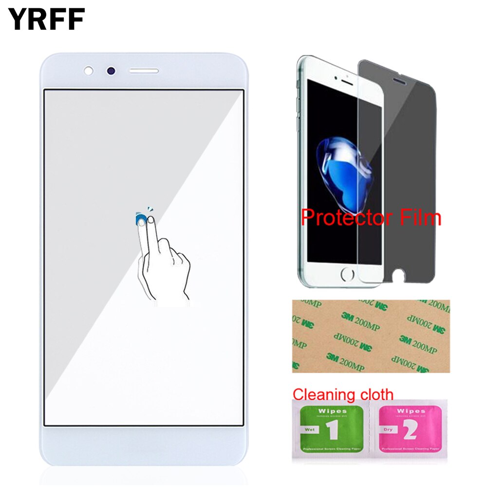 Mobiele Voor Glas Voor HuaWei P10 Lite (geen Touch Screen Digitizer Panel) voor Outer Glas Tools + Protector Film Lijm