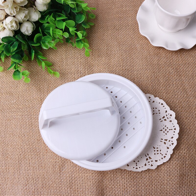 1 Pc Ronde Vorm Hamburger Druk Food-Grade Plastic Hamburger Vlees Rundvlees Grill Burger Druk Patty Maker Mold Mould keuken Tool