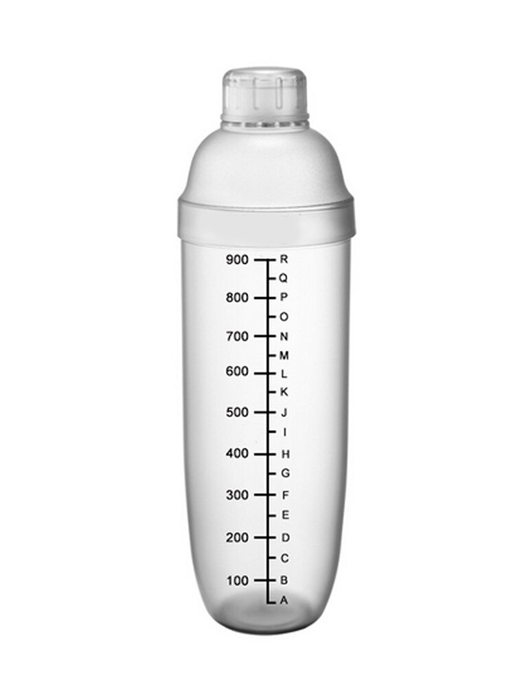 Utomhus plast mjölk te cocktail shaker mixer kopp drink mixer bar bartending verktyg genomskinliga grepp snö kopp: Armégrön