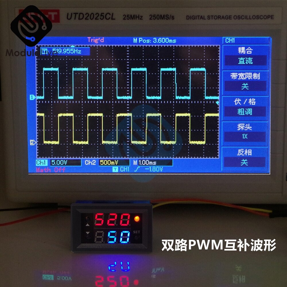 Module réglable de Cycle d'utilisation de fréquence d'impulsion de générateur de Signal affichage numérique d'affichage à cristaux liquides 1Hz-160Khz 4V-30V outils de Module de carte de PWM
