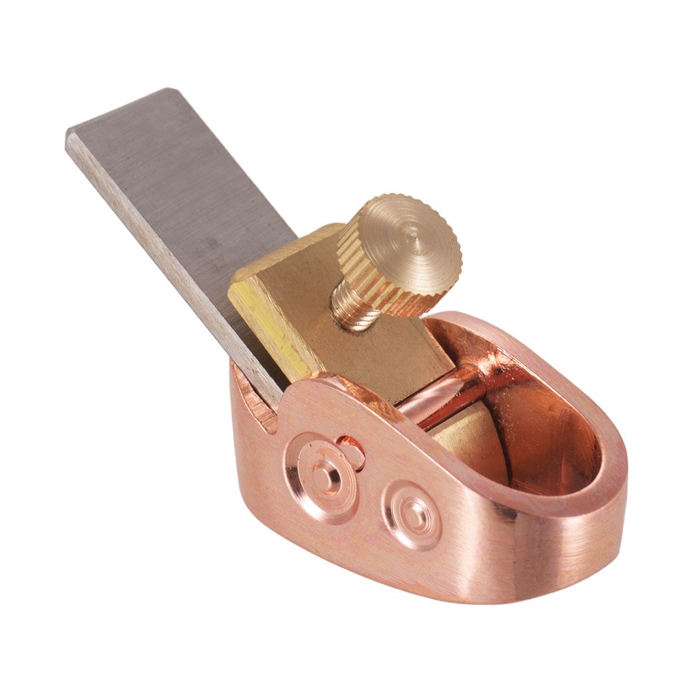 15mm Woodworking Finger Plane Cutter Planer Stainless Steel Luthier Tool Set for DIY Violin Viola Cello Wooden Instrument: 12mm Rose Gold 