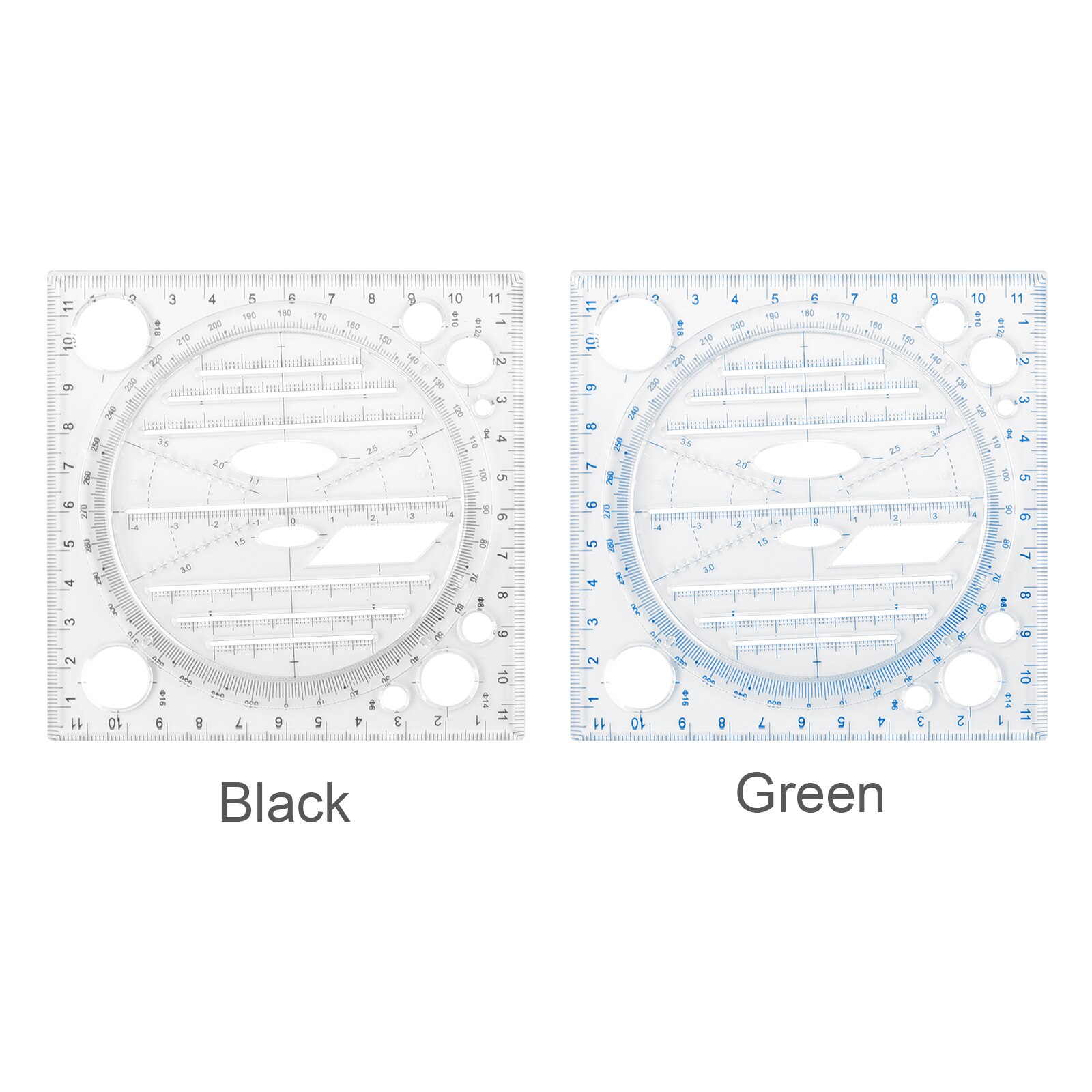 Multifunctional Drawing Million ruler Drawing Instrument For Middle School Students Rule Function Parallel Elliptic Templa