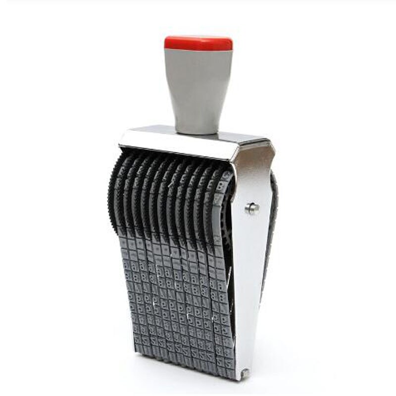 Uniwersalny 12 cyfrowy alfabet toczenia pieczątka angielska litera numer wyryć DIY Scrapbooking rolki artykuły papiernicze