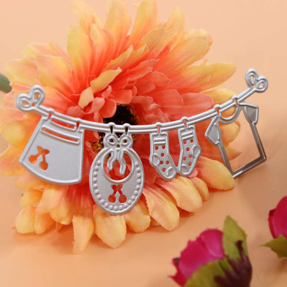 Baby Clothes Metal Cutting Dies Stencils for DIY Scrapbooking Photo Album Cards Making Baby Shower Supplies