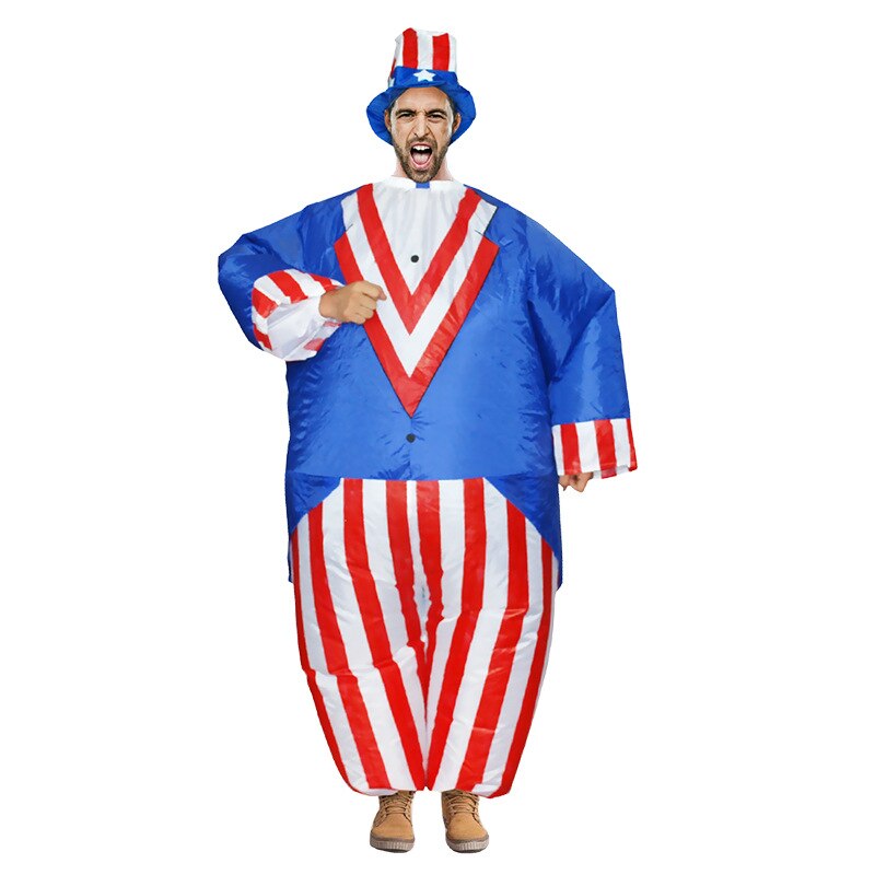 Inflatable Costume Toys Halloween Christmas Adult Clown Snowman Shark Inflatable Performance Party Event Costume: N