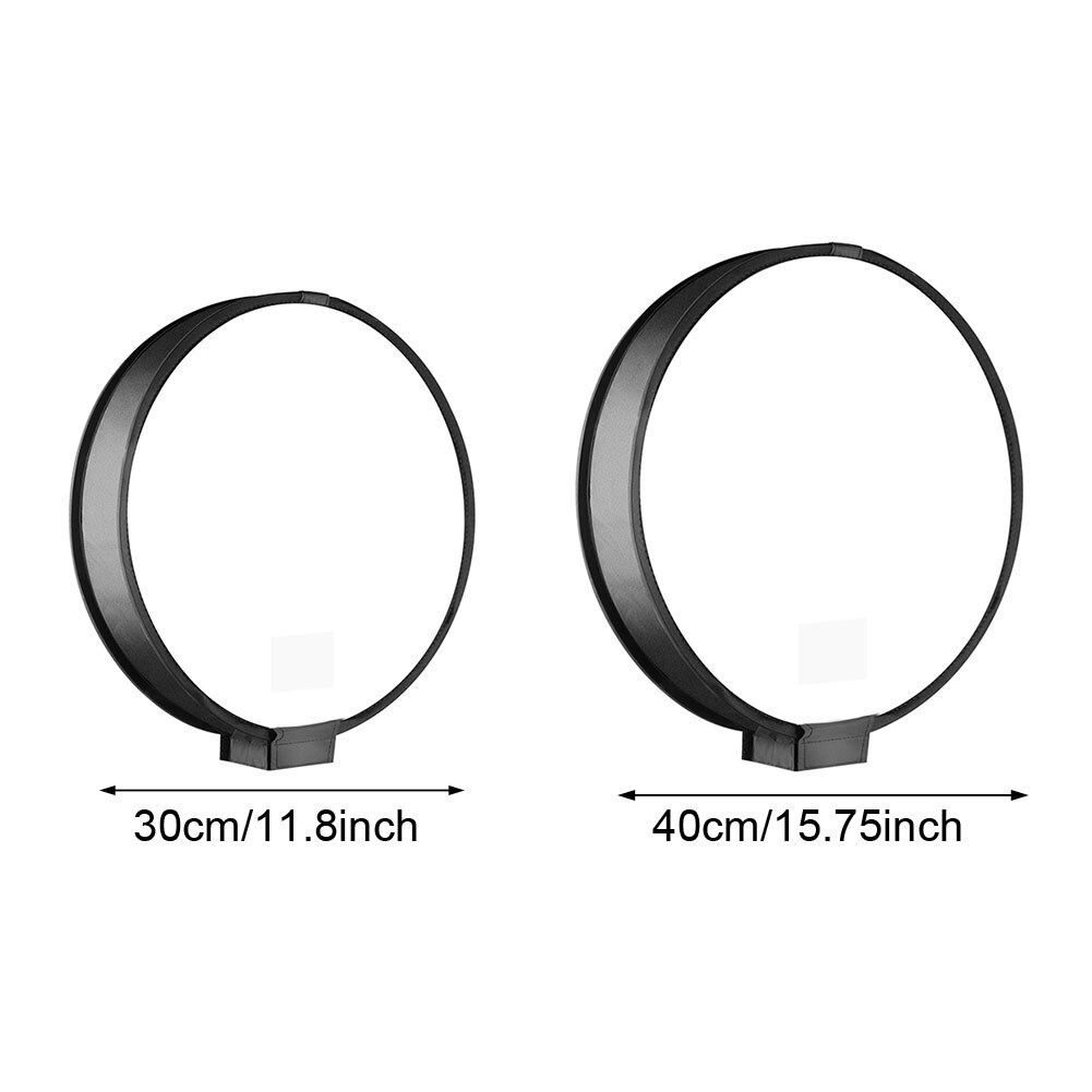 40Cm 30Cm Ronde Universele Portable Speedlight Softbox Flash Diffuser Op-Top Soft Box Voor Camera Flash Licht diffuser