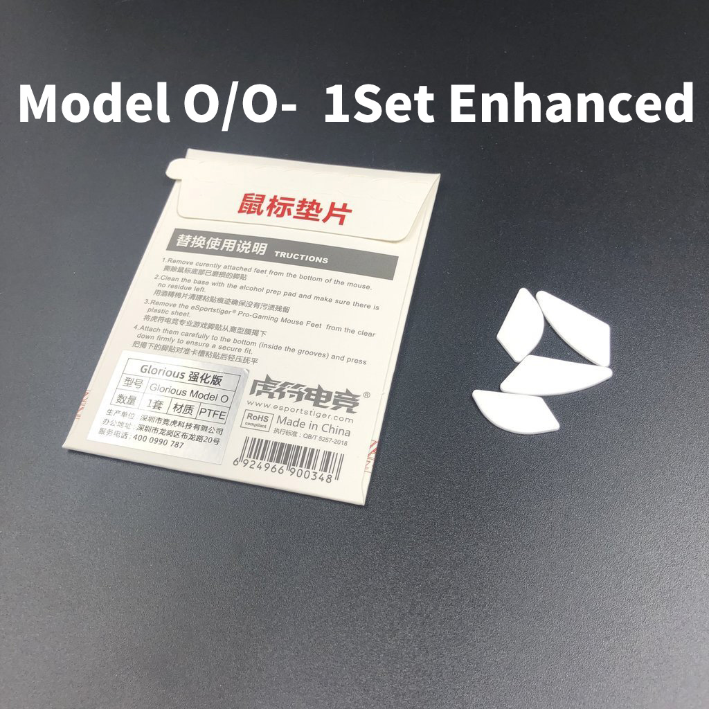 Esportstiger Mouse Skates Feet For Glorious Model O O- D White Mouse Glides Curve Edge ICE Version: Model O O- Enhanced