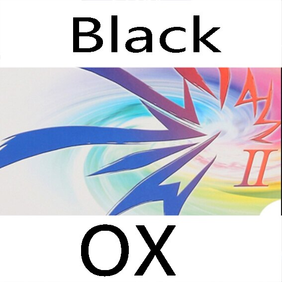 Tsp Original Millitall 2 Table Tennis Rubber Pips Out With Ping Pong Sponge Fast Attack OX (without sponge): Black OX