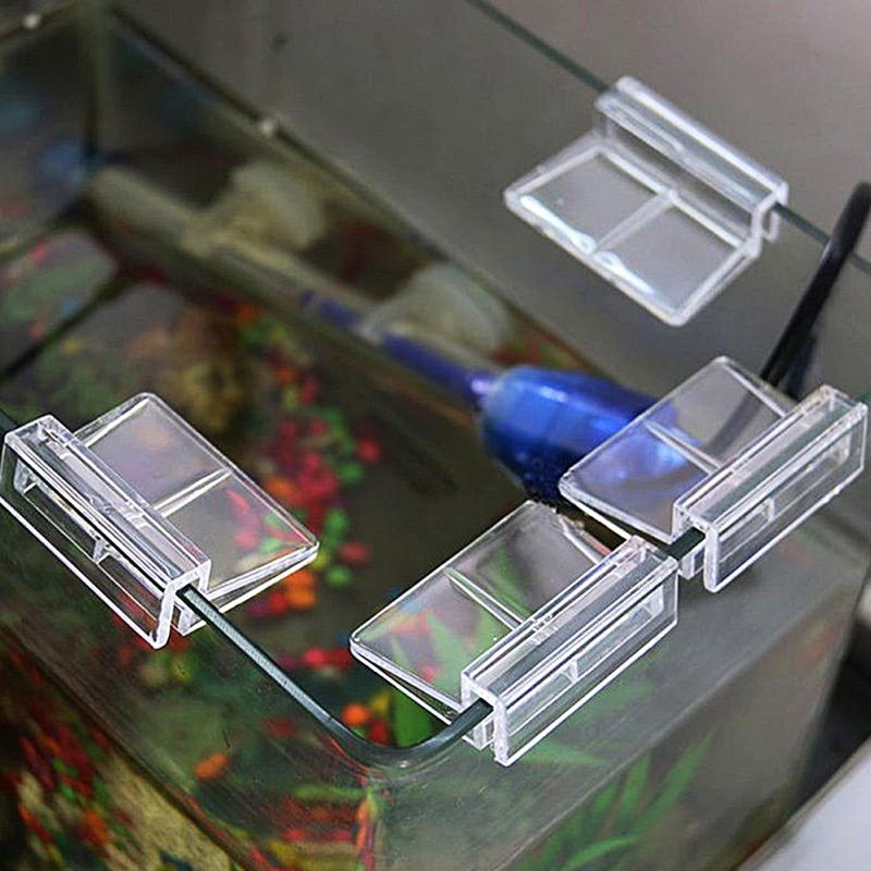4 stk godt akryl akvarium glas klip akvarie hylde lampe beslag rack support holder fast dækselfilter 6/8/10/12mm