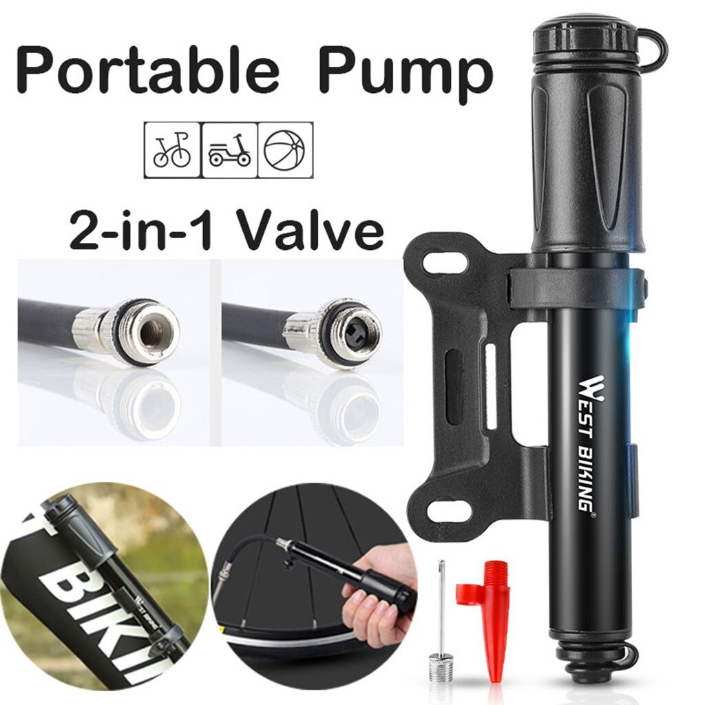 Tragbare Fahrrad Pumpe Mini Hand Pumpe Radfahren Luftpumpe Ball Spielzeug Reifen Inflator Schrader Presta Ventil Mtb Mountainbike Pumpe einstellen #3: Ursprünglich Titel