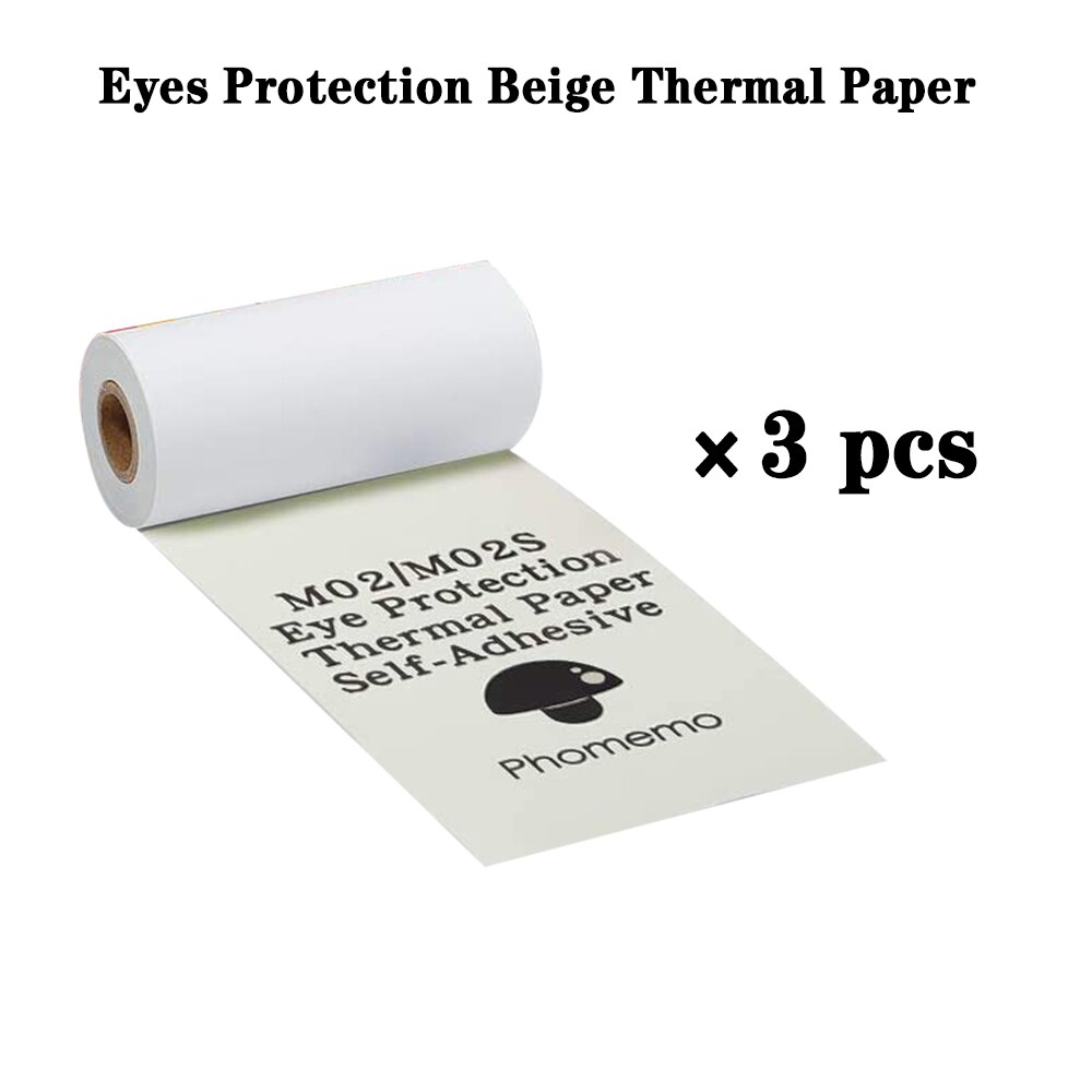 Papier phomémo imprimable, pour imprimante thermique, rouleau auto-adhésif, pour phomémo M02/M02S/M02Pro, étiquettes,: Paper 9
