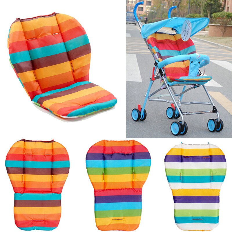 Regenbogen Baby Kinderwagen Sitzkissen Kinderwagen Hohe Stuhl Kinderwagen Auto Bunte Weiche Wagen Sitz Pad Art Kinderwagen matt Zubehör